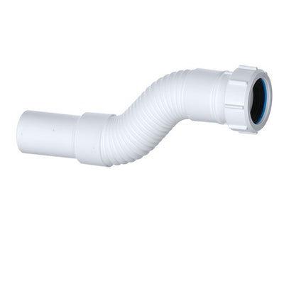 Viva Flexible Connector 1 1/4" x 230mm Spigot White WFLEX03