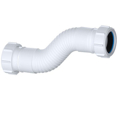 Viva Flexible Connector 1 1/4" x 230mm Compression White WFLEX05