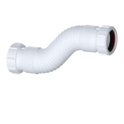 Viva Flexible Connector 1 1/2" x 230mm Compression White WFLEX06
