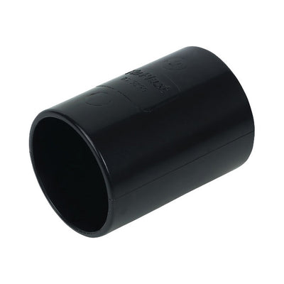 FloPlast ABS Solvent Weld Straight Coupling Black 50mm WS09B-Floplast (Via Nmbs)-Oceanair