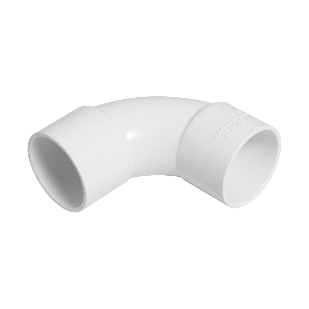 FloPlast ABS Solvent Weld 92.5 Degree Bend White 40mm WS15W