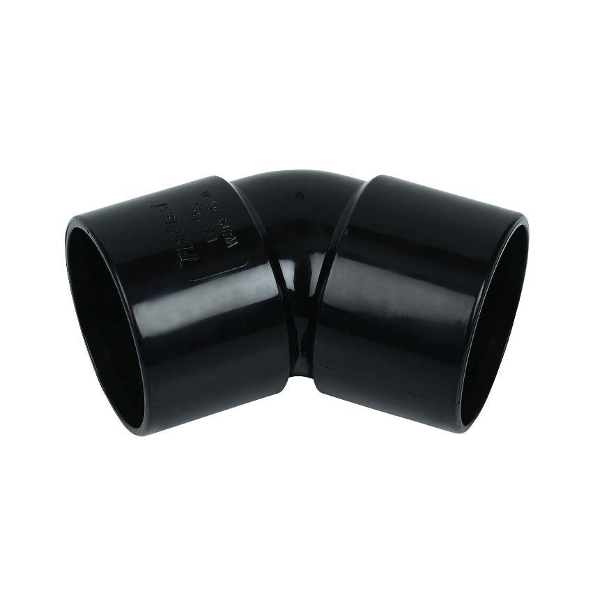 FloPlast ABS Solvent Weld 135 Degree Bend Black 40mm WS19B-Floplast (Via Nmbs)-Oceanair