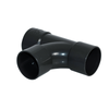 FloPlast ABS Solvent Weld Swept Tee Black 32mm WS22B-Floplast (Via Nmbs)-Oceanair