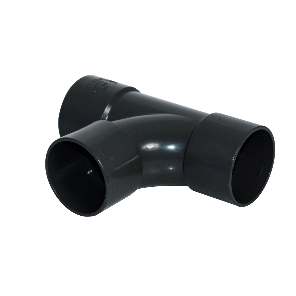 FloPlast ABS Solvent Weld Swept Tee Black 32mm WS22B-Floplast (Via Nmbs)-Oceanair