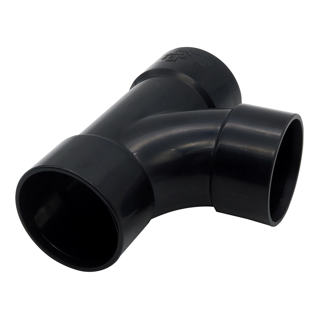FloPlast ABS Solvent Weld Swept Tee Black 40mm WS23B-Floplast (Via Nmbs)-Oceanair