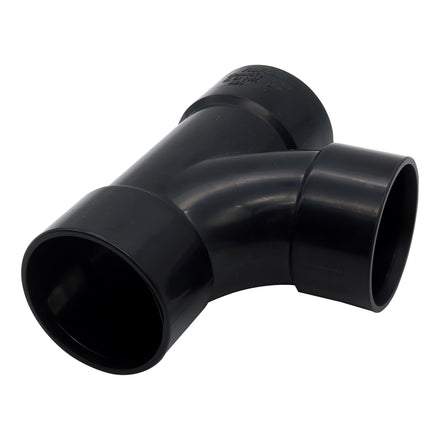 FloPlast ABS Solvent Weld Swept Tee Black 40mm WS23B-Floplast (Via Nmbs)-Oceanair