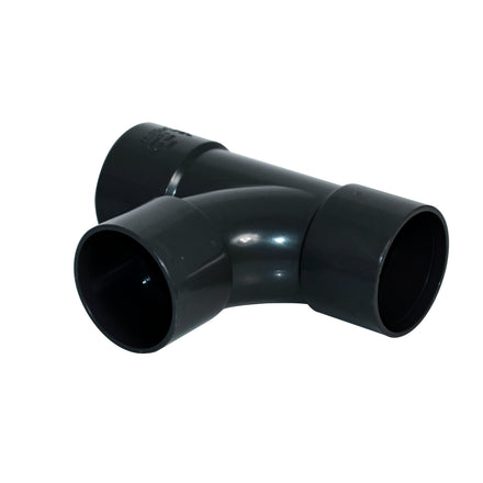 FloPlast ABS Solvent Weld Swept Tee Black 50mm WS24B-Floplast (Via Nmbs)-Oceanair
