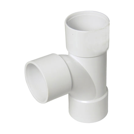 FloPlast ABS Solvent Weld Swept Tee White 50mm WS24W