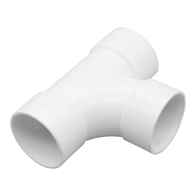 FloPlast ABS Solvent Weld Swept Tee White 50mm WS24W