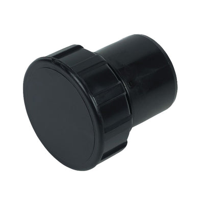FloPlast ABS Solvent Weld Waste Access Cap Black 50mm WS32B-Floplast (Via Nmbs)-Oceanair
