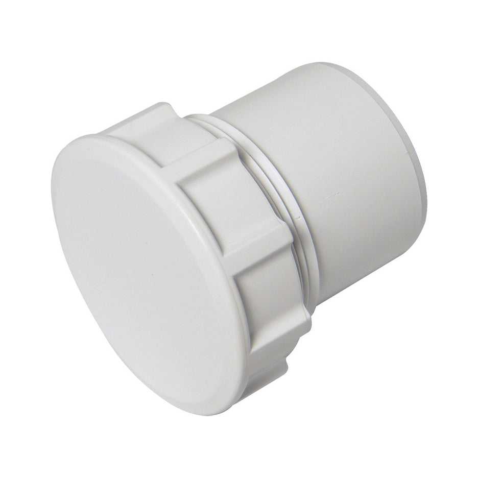 FloPlast ABS Solvent Weld Waste Access Cap White 40mm WS31W