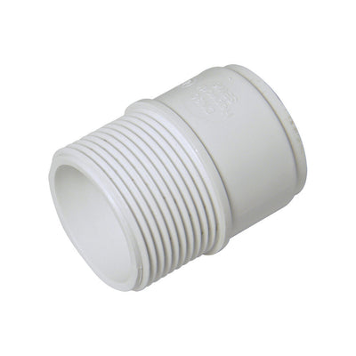 FloPlast ABS Solvent Weld Male adapter White 40mm WS64W-Floplast (Via Nmbs)-Oceanair