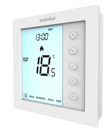 Heatmiser Edge UFH Programmable Room Thermostat 230V White-Heatmiser-Oceanair