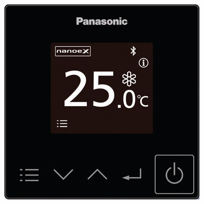 Panasonic CZ-RTC6BLW CONEX IoT Hard Wired Controller with Bluetooth & WLAN Black-Panasonic-Oceanair