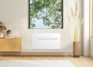 No outdoor unit. Just two 162mm holes*