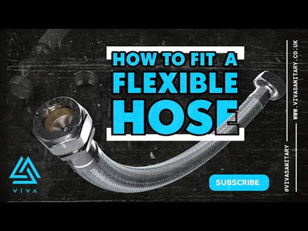 Viva 1/2" x 15mm x 900mm Flexible Hose Tap Connector SSH1/C