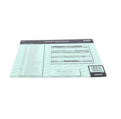 Regin REGP46 Gas Safety/Landlords Certificate Pad-Direct Heating Spares-Oceanair