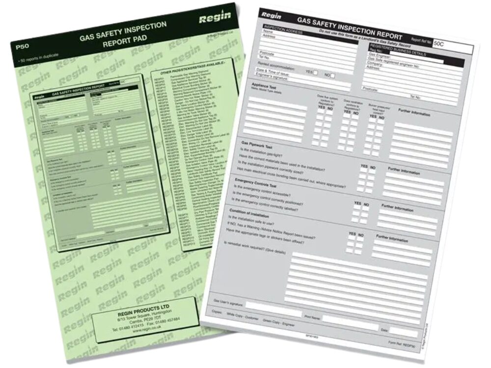 Regin REGP50 Gas Safety Inspection Pad-Direct Heating Spares-Oceanair