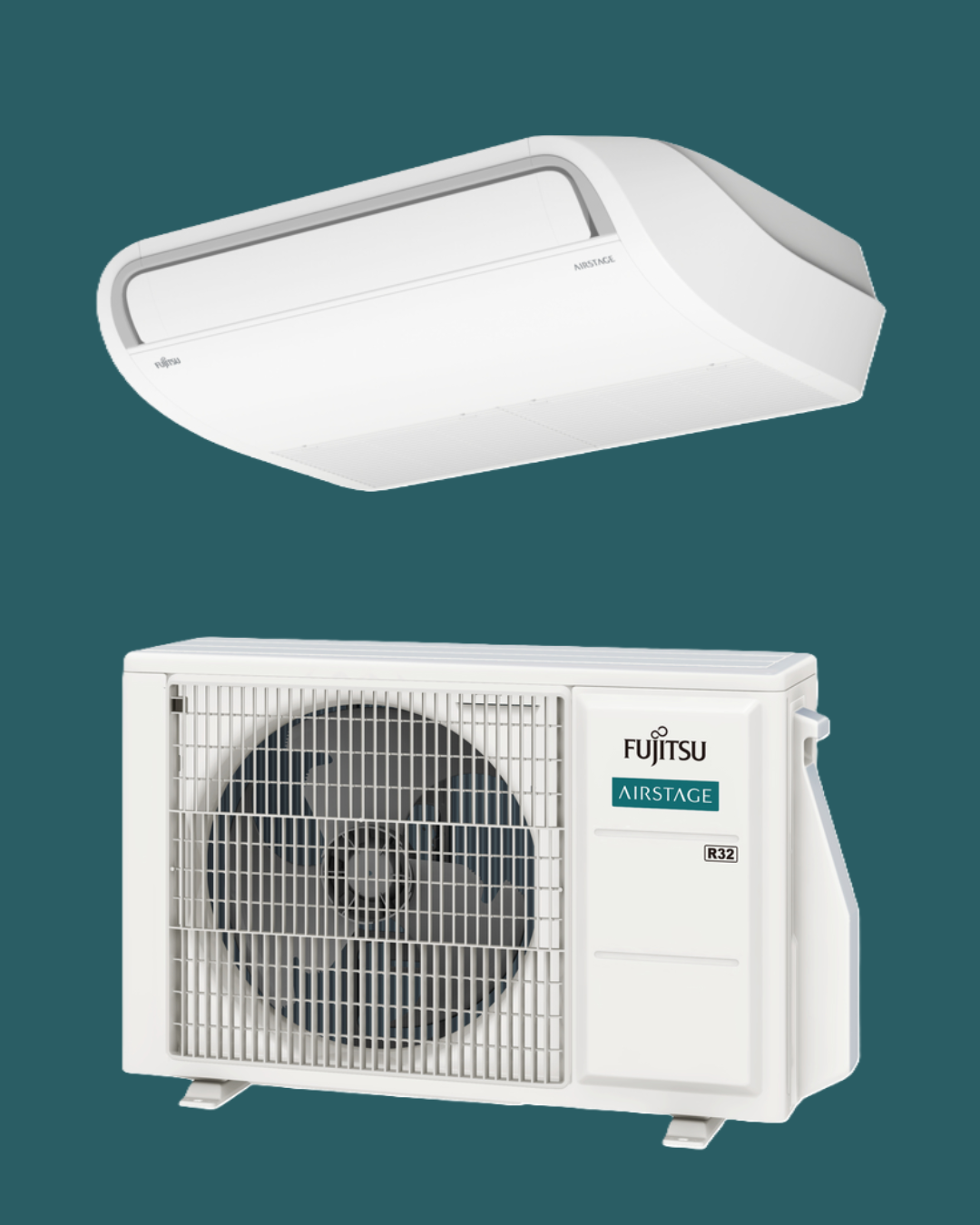 Fujitsu Airstage Standard Ceiling Suspended Units - R32-Fujitsu Airstage-Oceanair
