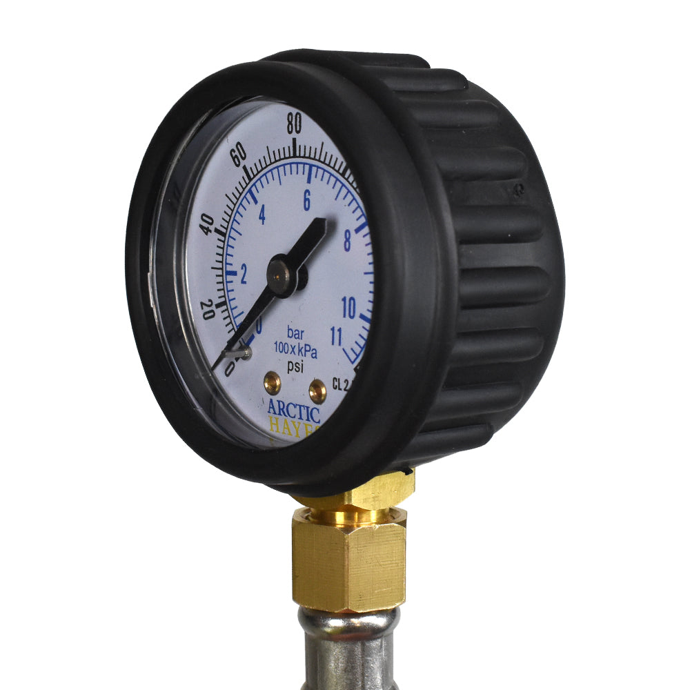 Arctic Hayes Water Pressure Test Gauge Kit WPG1 Gauge close up