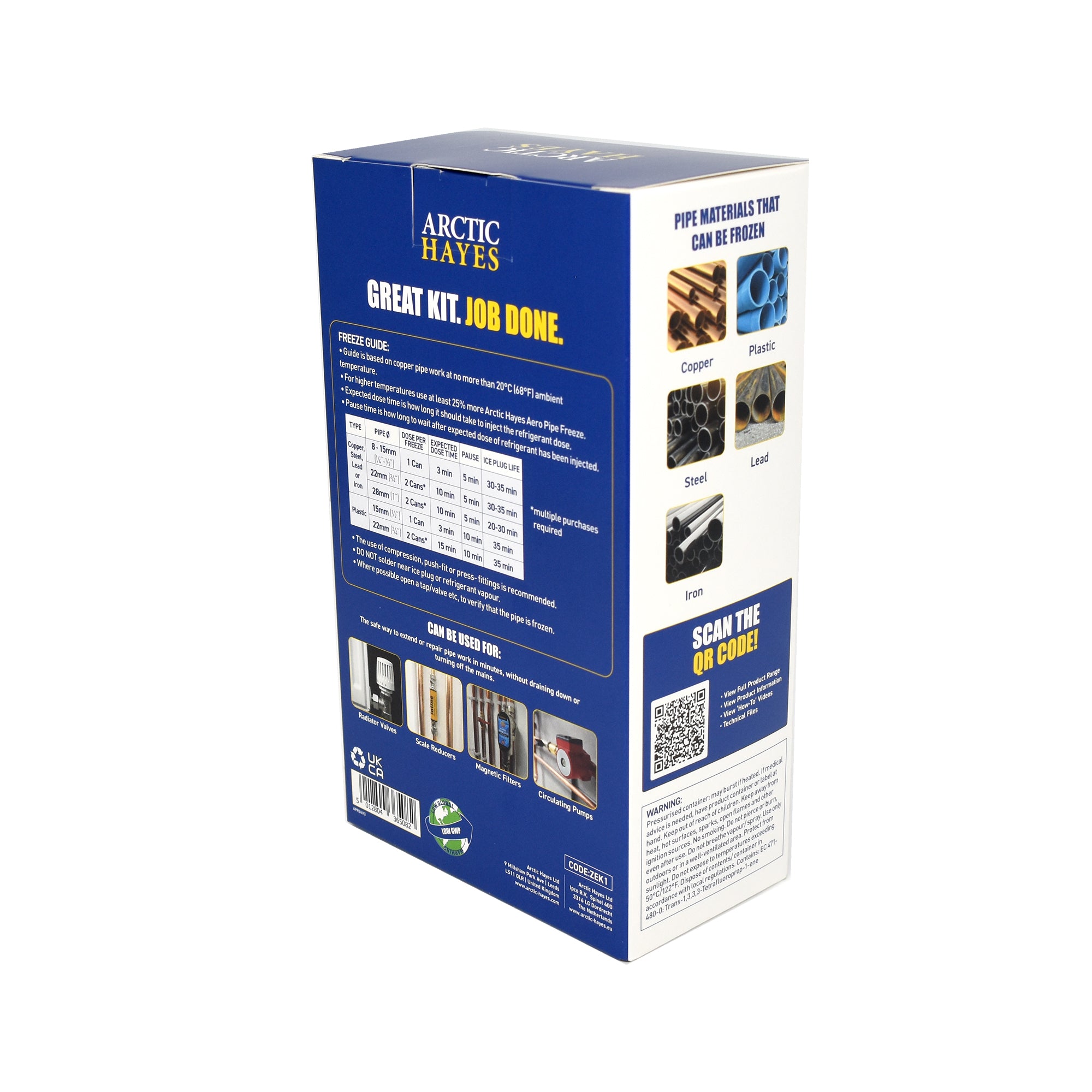 Arctic Hayes Aero Disposable Pipe Freezer Kit 8-15mm ZEK1 – Oceanair